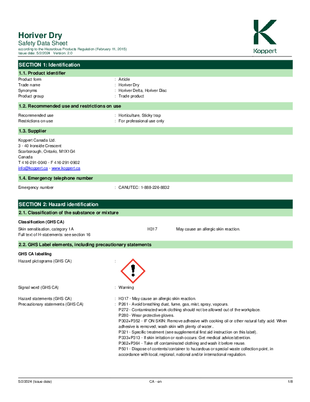 SDS Horiver Drystick
