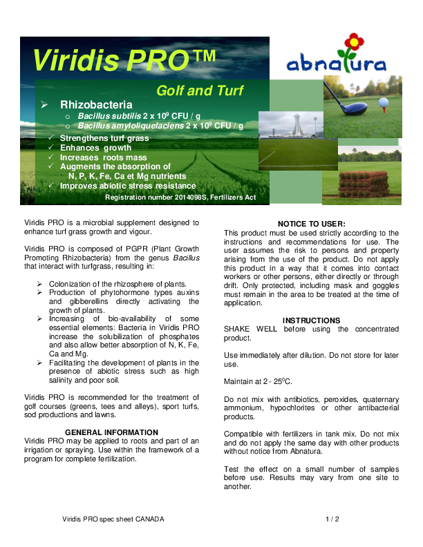 Viridis PRO - Label